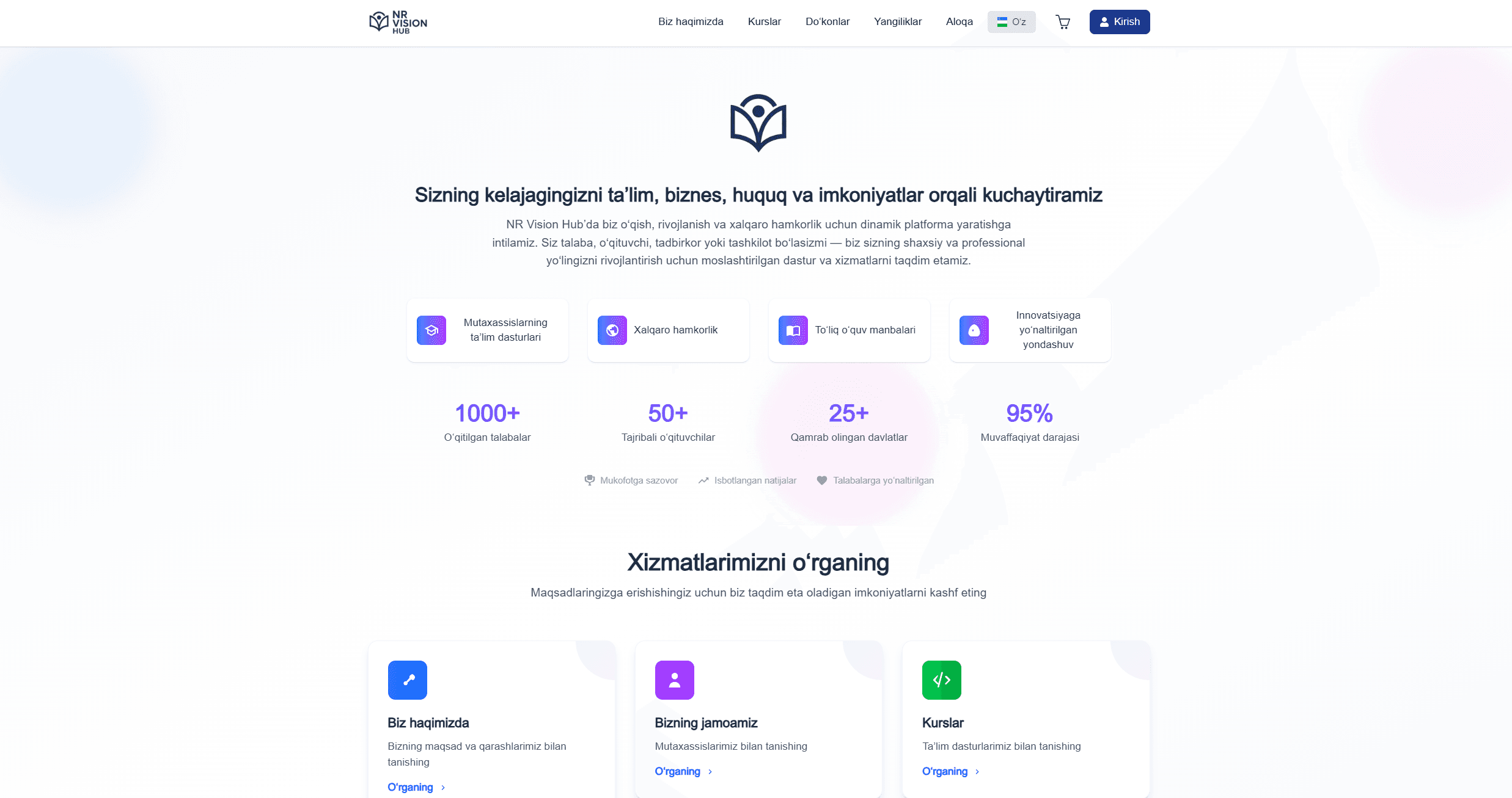 NR vision hub – Ta’lim markazi